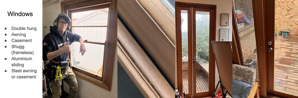 All sorts of windows can benefit from draught proofing seals - some types are relatively difficult and are best installed by a qualified tradie or skilled DIYer