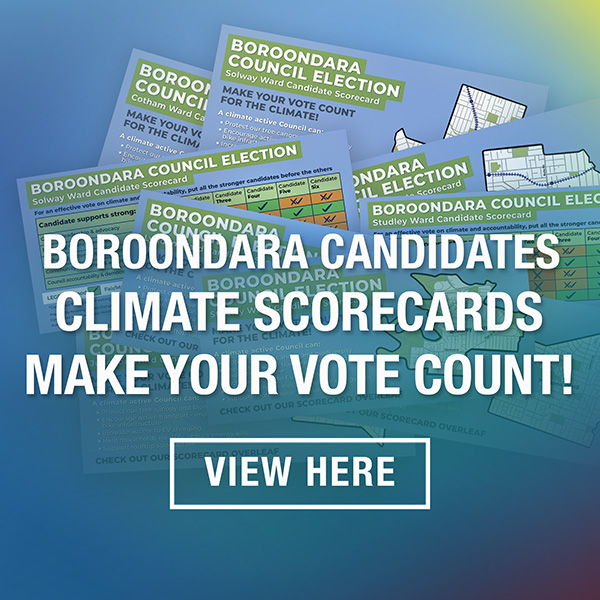 Boroondara Candidate Climate and Transparency Scorecards