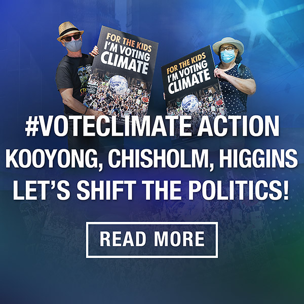 Community Action Information page - get involved with a Vote Climate campaign