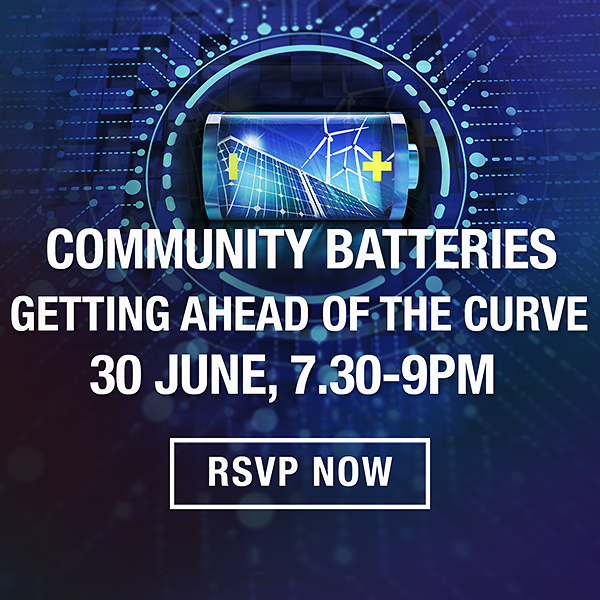 Community Batteries Lighter Footprints Event June 30th
