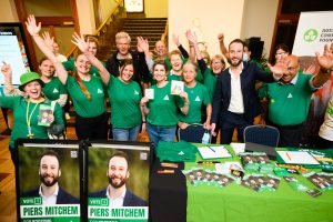 Greens party volunteers