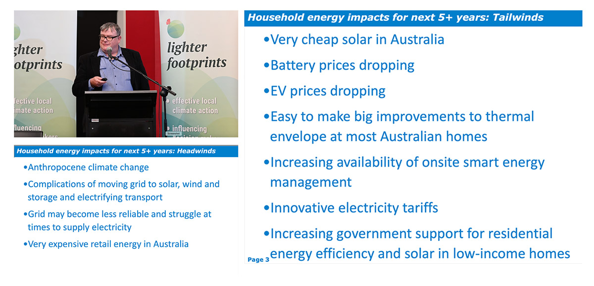 Households will be able to save on energy and transport costs as solar, batteries and energy management systems continue to drop in cost