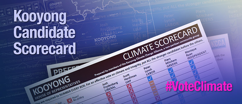 Kooyong Climate Candidate Scorecard info page