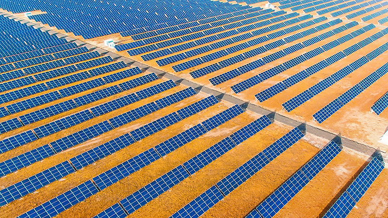 Large scale solar - clean energy is good for the economy