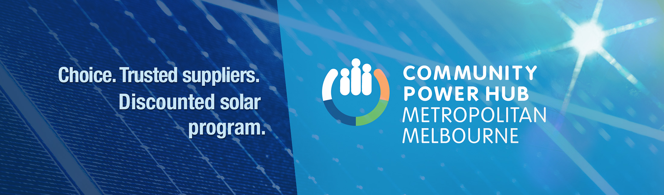Metro Community Power Hub Solarb Program information header
