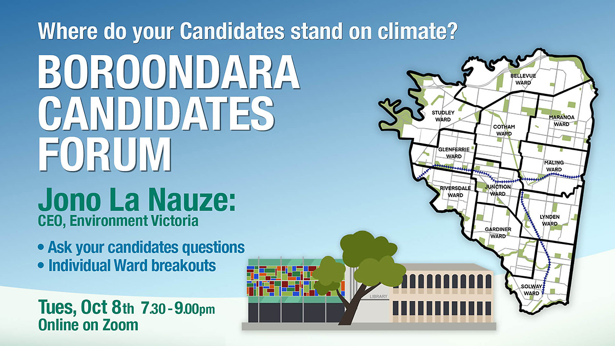 October 8 Boroondara Candidate Forum