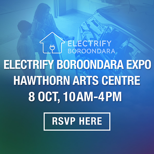 October 8 Electrify Boroondara Expo Hawthorn Arts Centre
