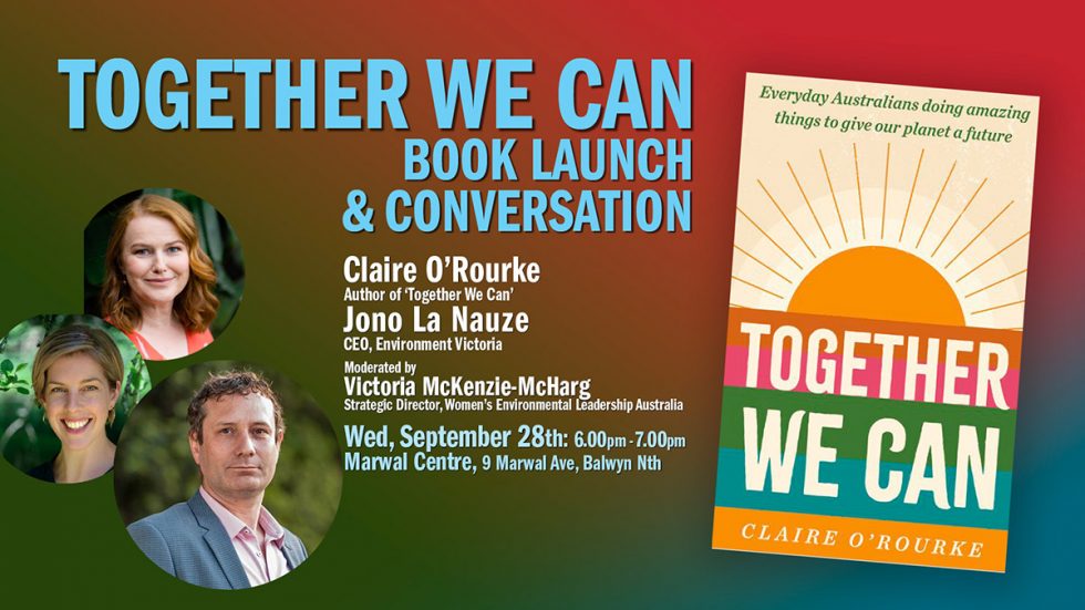 Together We Can Book Launch and Conversation Lighter Footprints