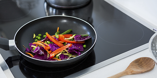 Stir fry electric induction cooking