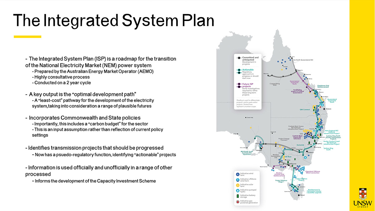 The Integrated System Plan is the result of wide industry and stakeholder consultation over two years and guides energy planning