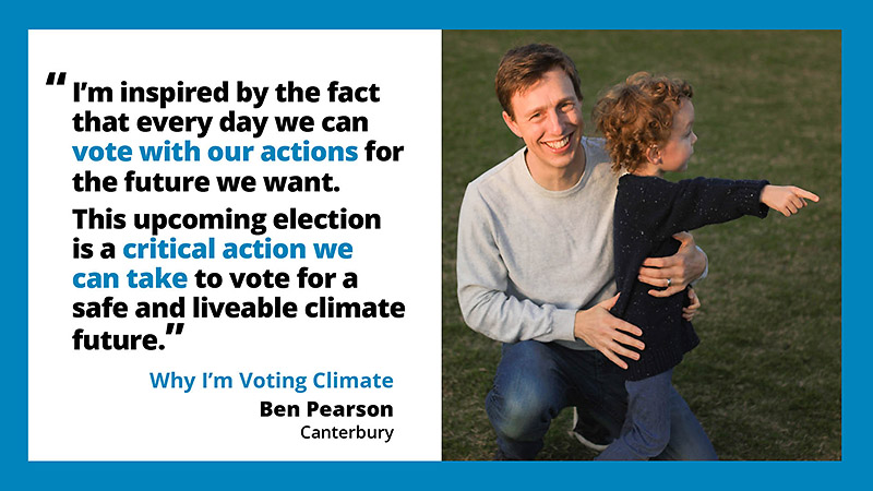 Vote Climate Neighbours quote - Ben Pearson